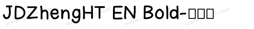 JDZhengHT EN Bold字体转换
